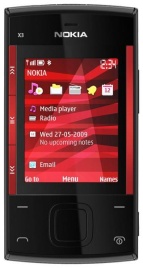 Nokia X3 Black Red